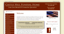 Desktop Screenshot of castlehillfuneralhome.com