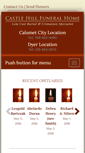 Mobile Screenshot of castlehillfuneralhome.com